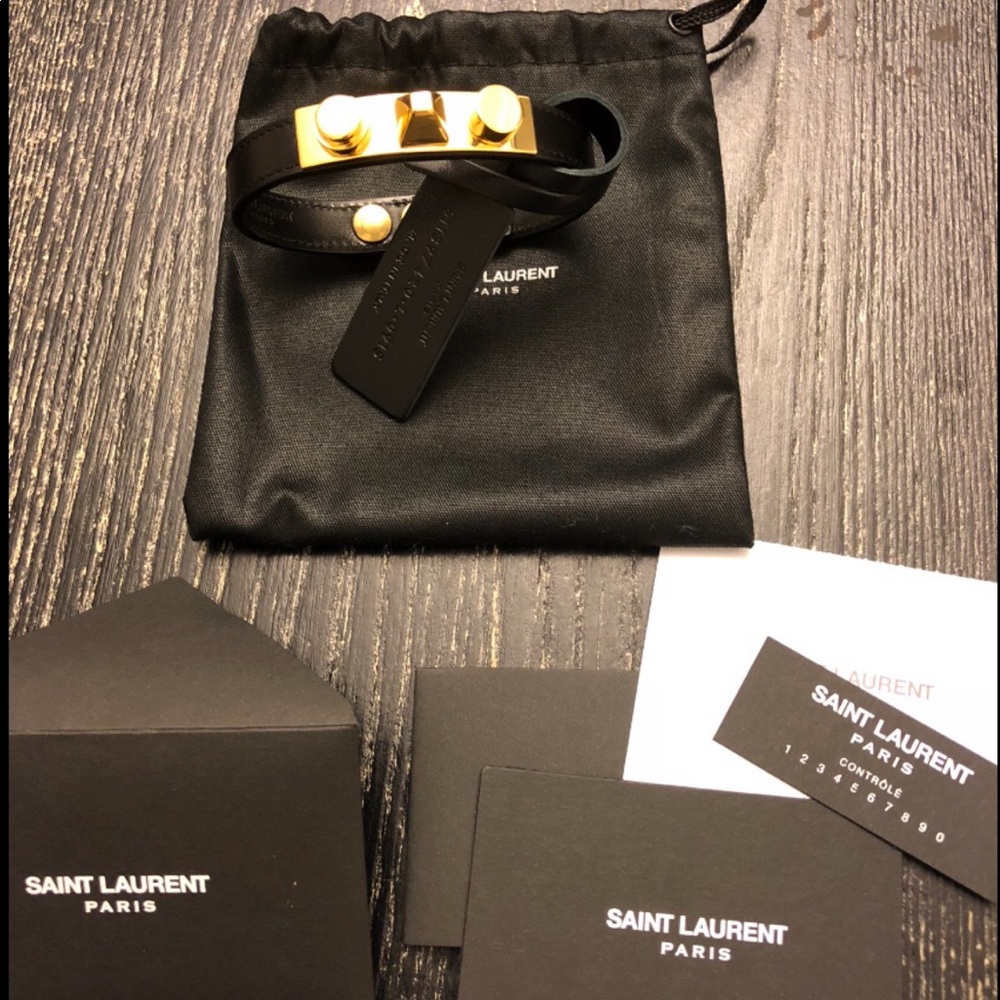 Brand New Saint Laurent Studded Bracelet - Picture 2 of 2